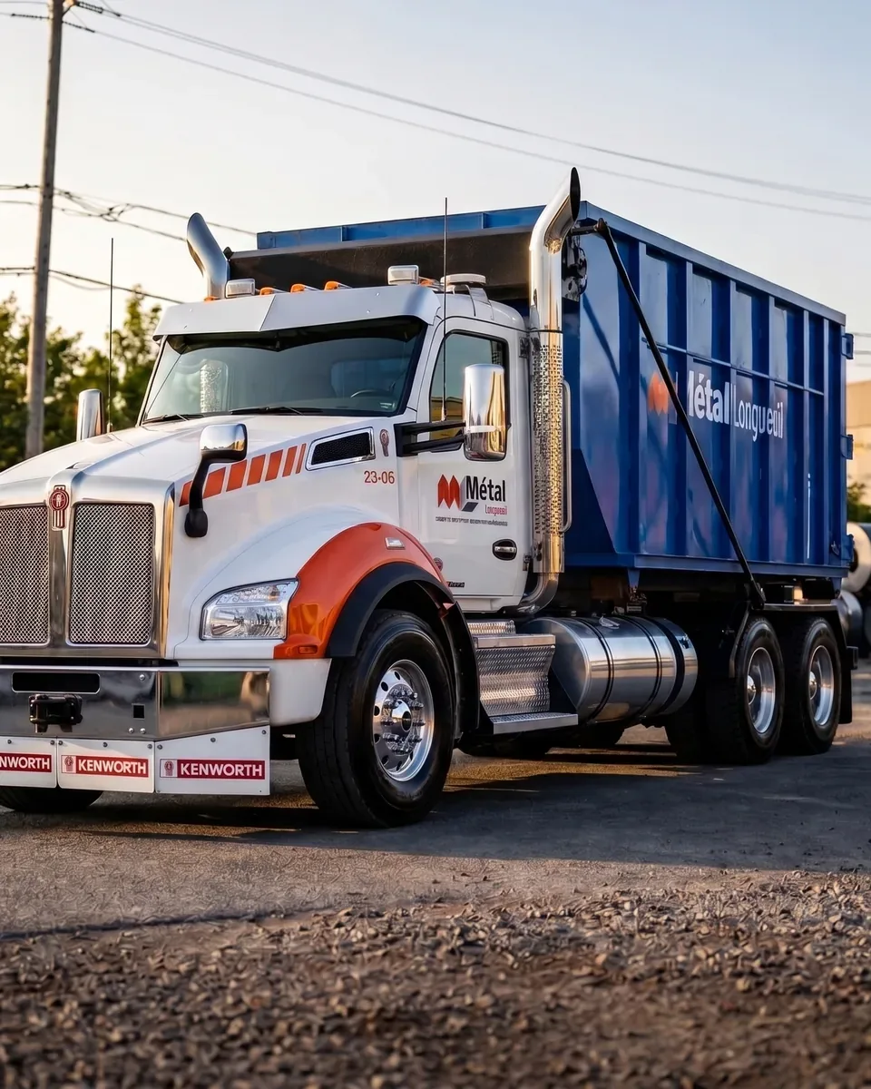 Programme de conteneurs industriels et logistique de camions Métal Longueuil